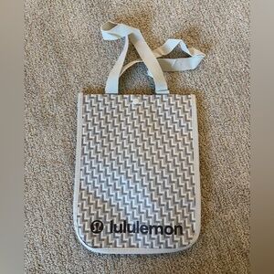 Lululemon shopping tote bag Holiday Design small gray